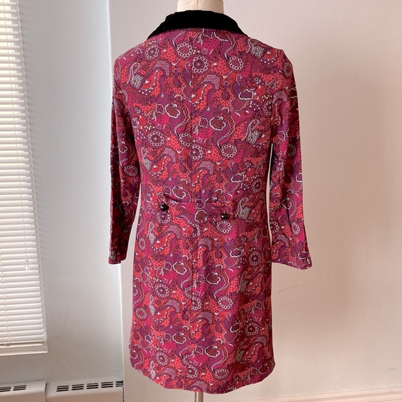 Morton Weiner Montreal vintage fuschia paisley dress - Picture 6 of 9